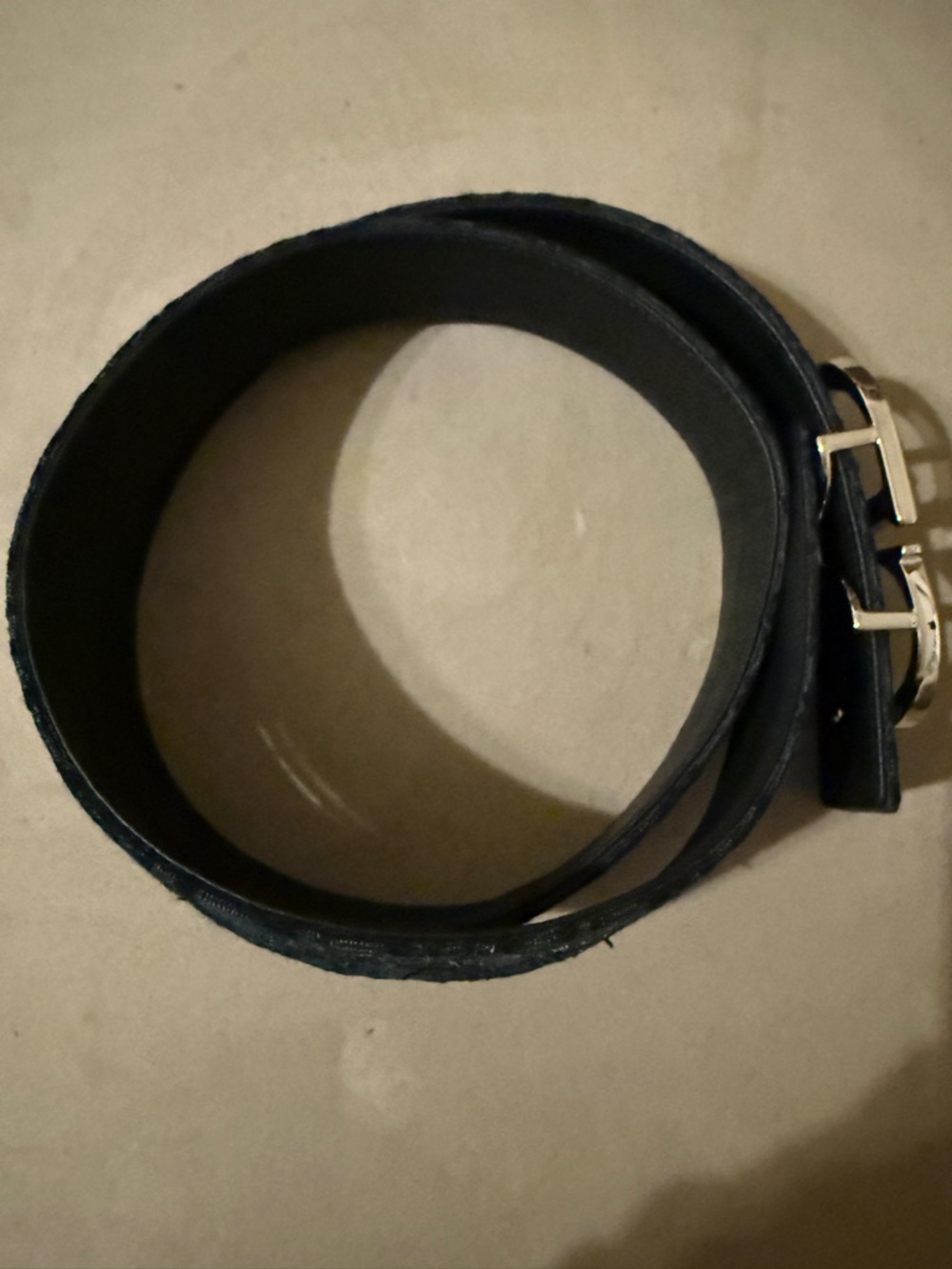 Christian Dior reversible belt with silver CD buckle - Picture 6 of 16